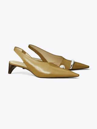 tory burch, Pierced Slingbacks