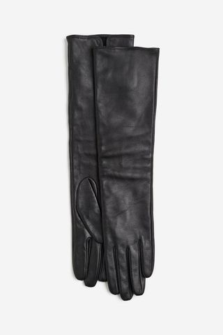 Long Leather Gloves