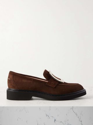 Viv Rangers Buckled Suede Loafers