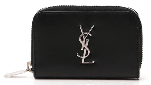Saint Laurent Logo Plaque Zipped Purse