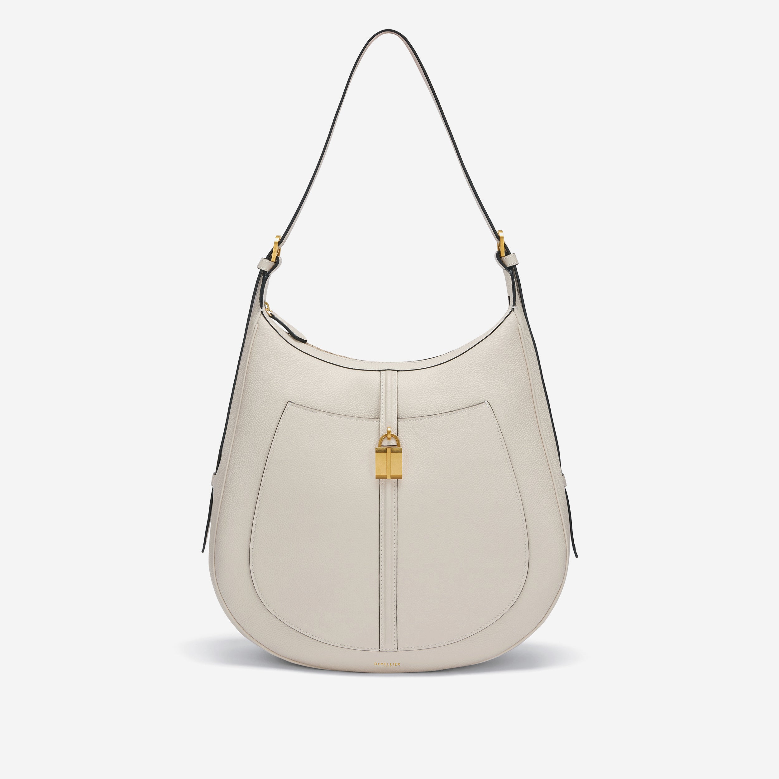 The Siena Hobo | Off-White Small Grain | Demellier