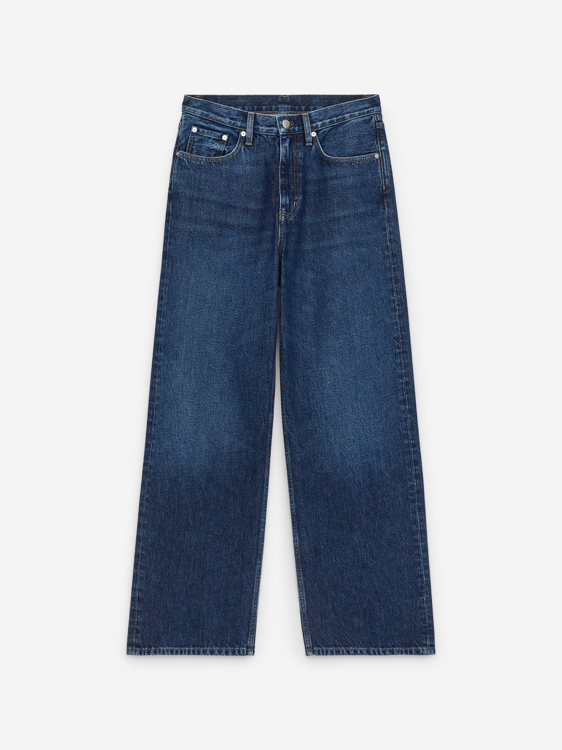 Coral Wide Jeans &ndash; Dark Blue &ndash; Women &ndash; Arket Gb