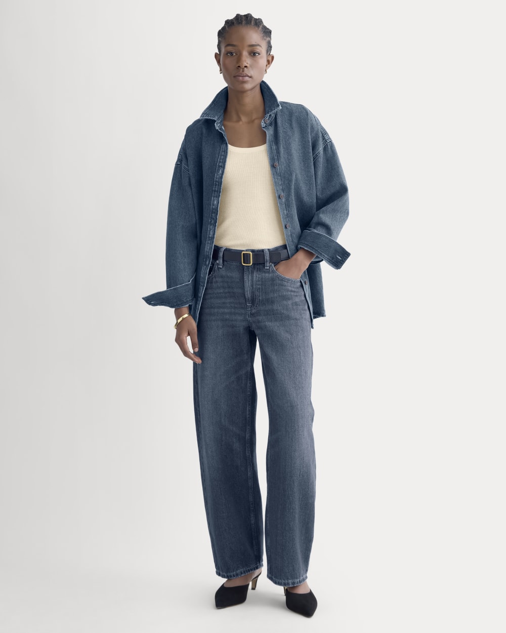 Loose Curve Jean | Tungsten Dark - 23