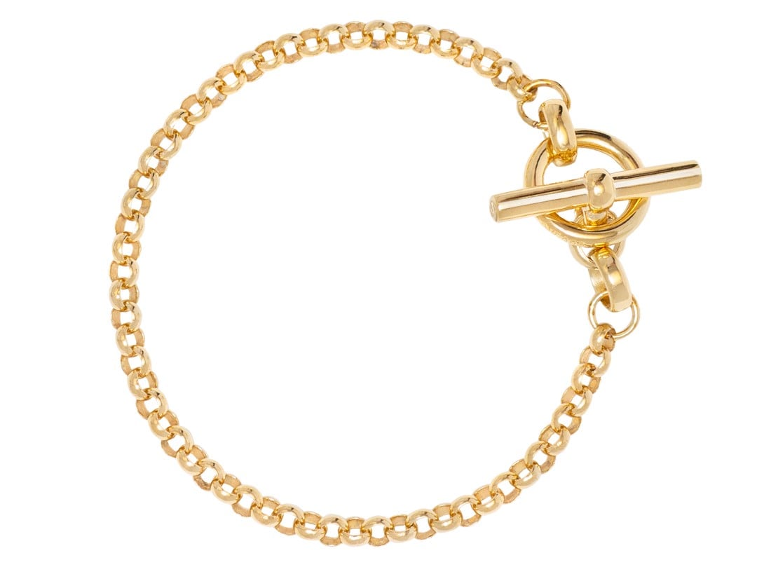 Tilly Sveaas Gold T-Bar Bracelet