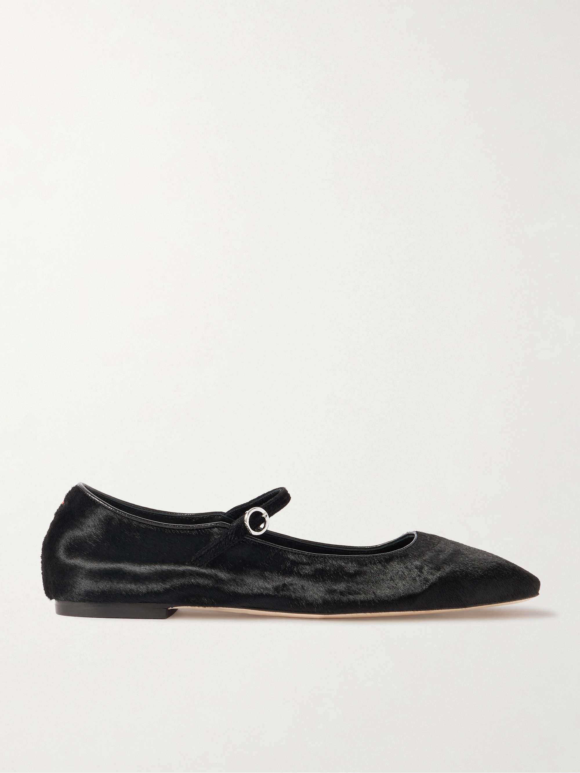 Uma Calf Hair Mary Jane Ballet Flats