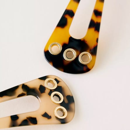 Anthropologie Eyelet Resin Hair Pins, Set of 2