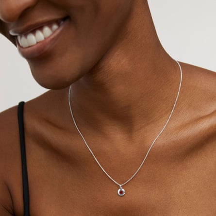 Monica Vinader January Birthstone Chain Necklace.