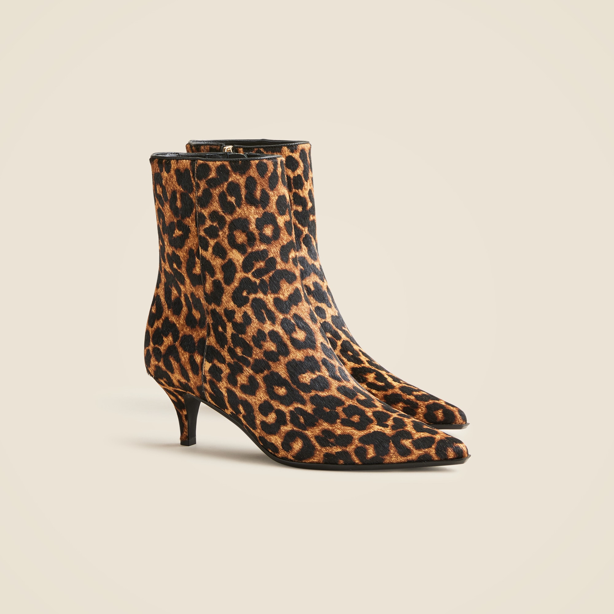 New Stevie Ankle Boots in Leopard-Print Calf Hair