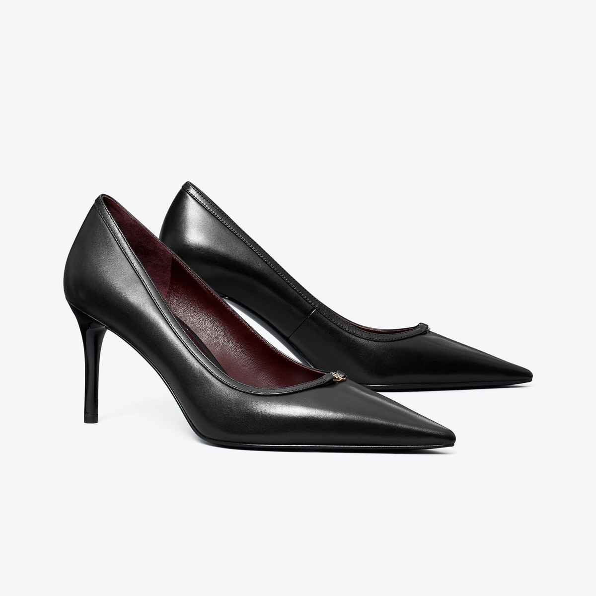 Double T Buckle Pump in Black, Size 5