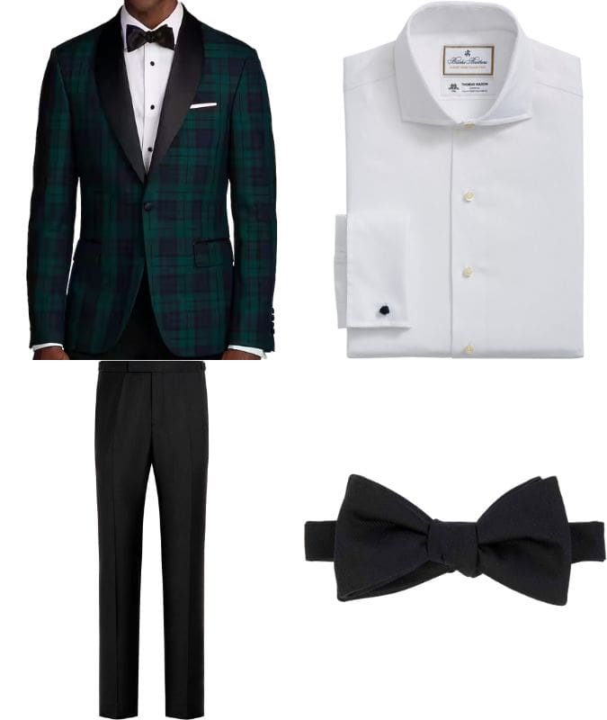 How To Wear Checks With Black Tie